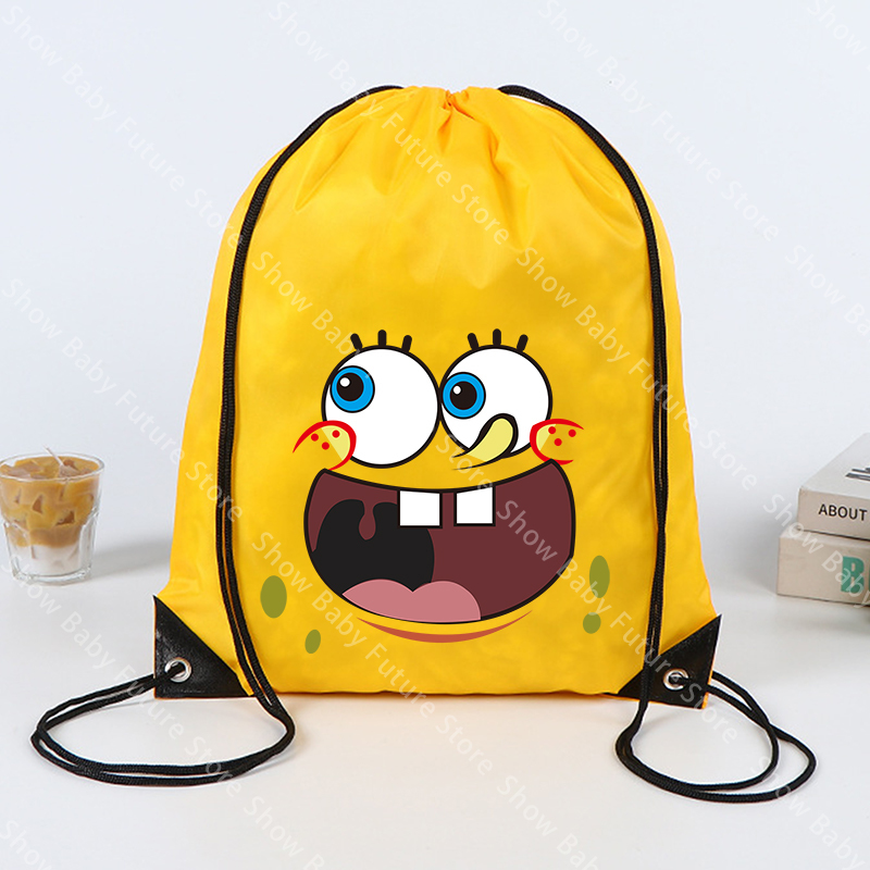 Outdoor Sport Backpack - Sac à cordon Bob l'éponge 43x34CM