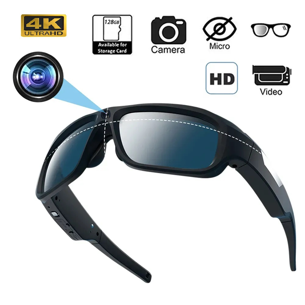 Outdoor Sport Gear - Lunettes intelligentes 4K HD avec caméra,
