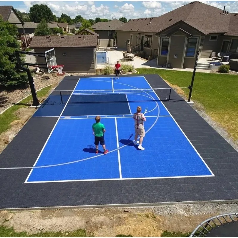 Outdoor Sport Court Tiles - Longue garantie PP pickleball court carreaux