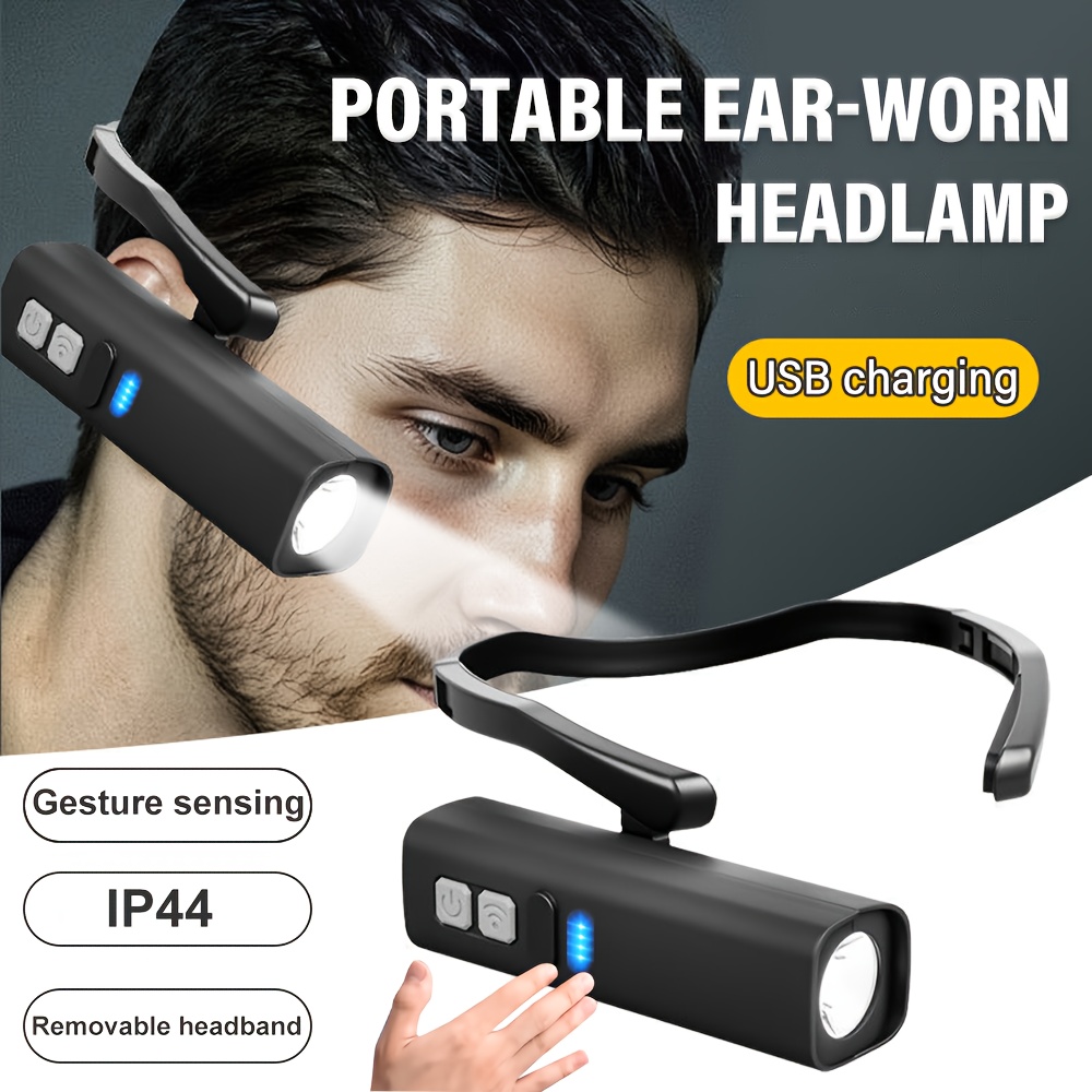 Outdoor Sport Gear - Lampe frontale à clip d'oreille 2025