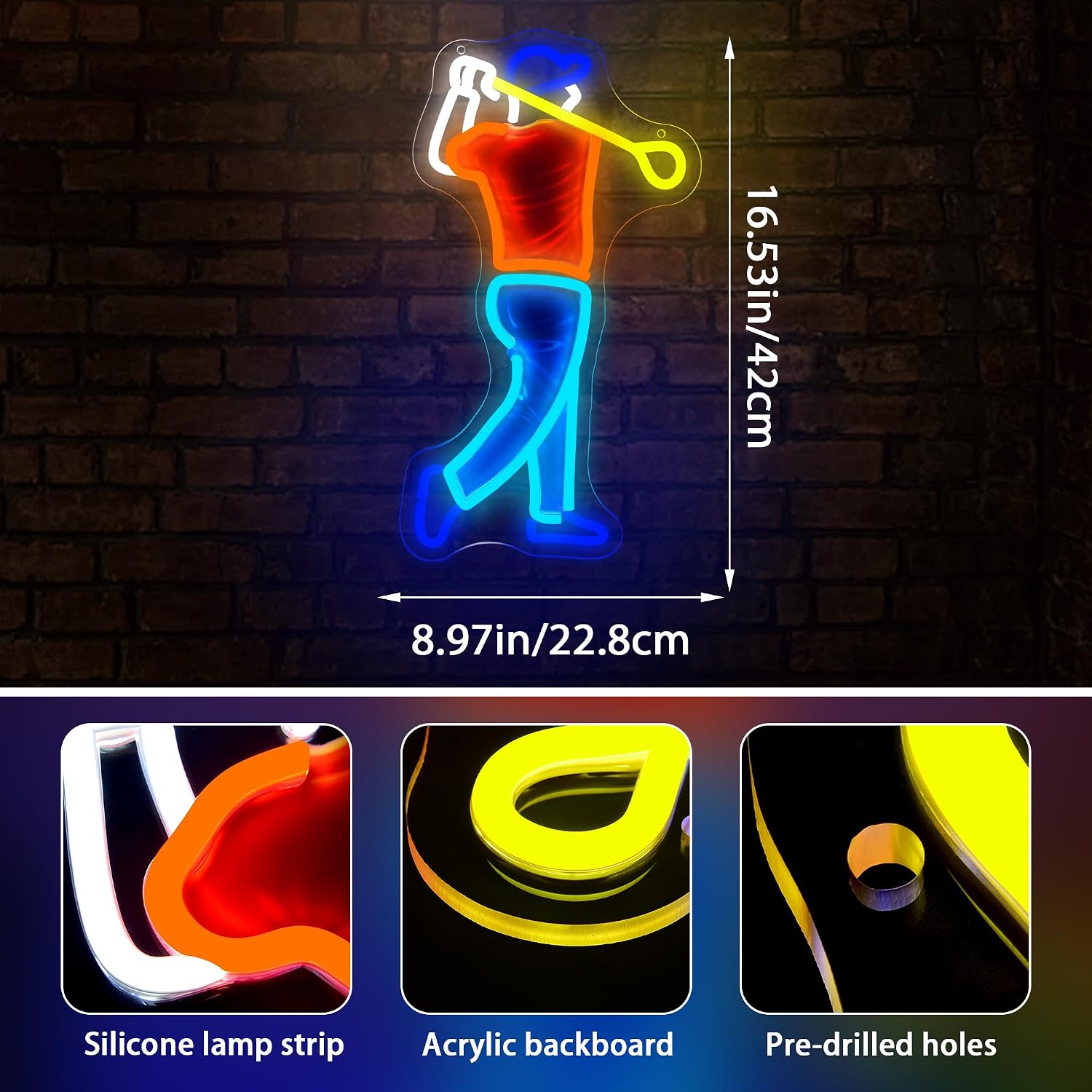 Enseigne néon LED alimentée pa - Outdoor Sport Club avis et prix